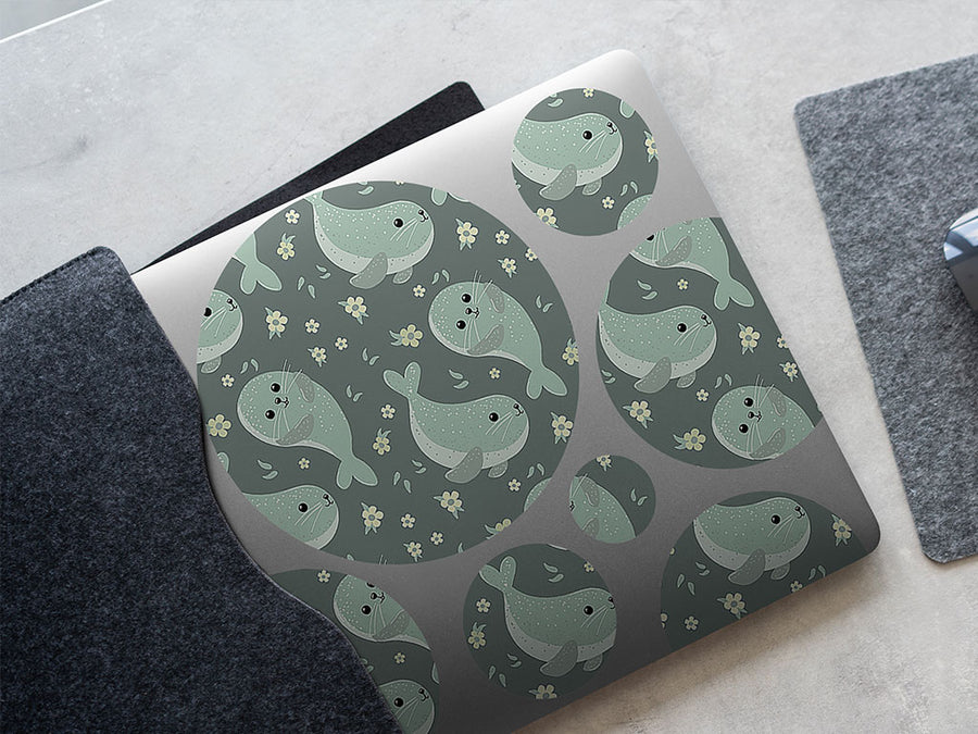 simple seals salt water DIY Laptop Stickers