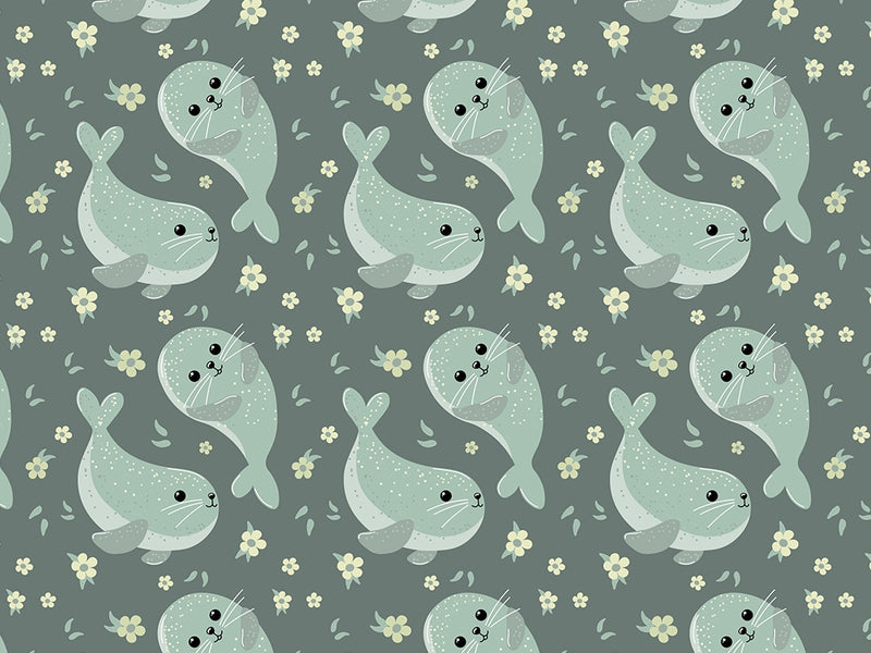 Simple Seals Marine Life Vinyl Wrap Pattern~Rwraps Series 914 Digitally Printed Vinyl Wrap~0