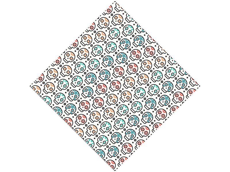 Simple Skulls Day of the Dead Vinyl Wrap Pattern