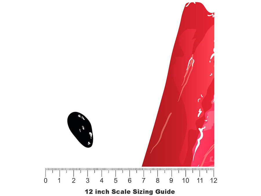 Single Slice Fruit Vinyl Film Pattern Size 12 inch Scale~Rwraps Single Slice Fruit Sizing Chart~2