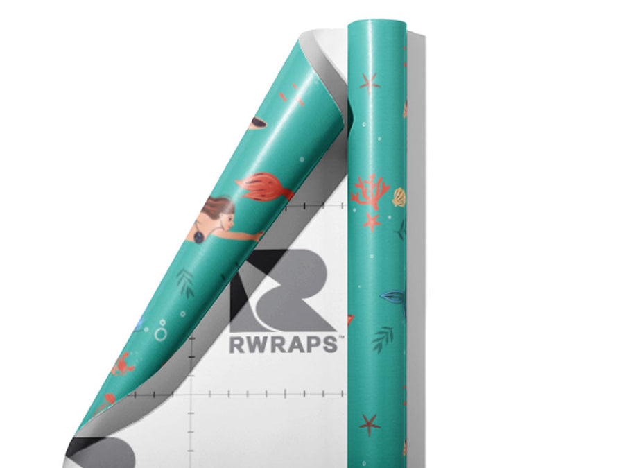 Siren Song Fantasy Wrap Film Sheets~Rwraps Series 914 Siren Song Fantasy Scrolled Sheet~3