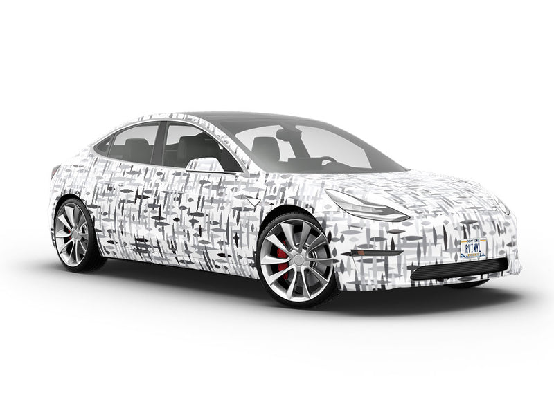 Sixties Television Abstract Vehicle Vinyl Wrap