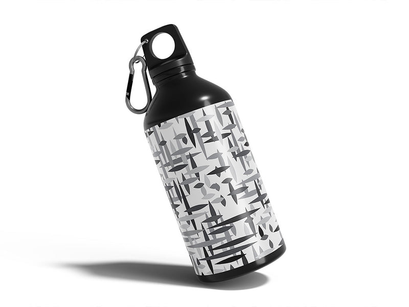 sixties television abstract geometric Water Bottle DIY Stickers