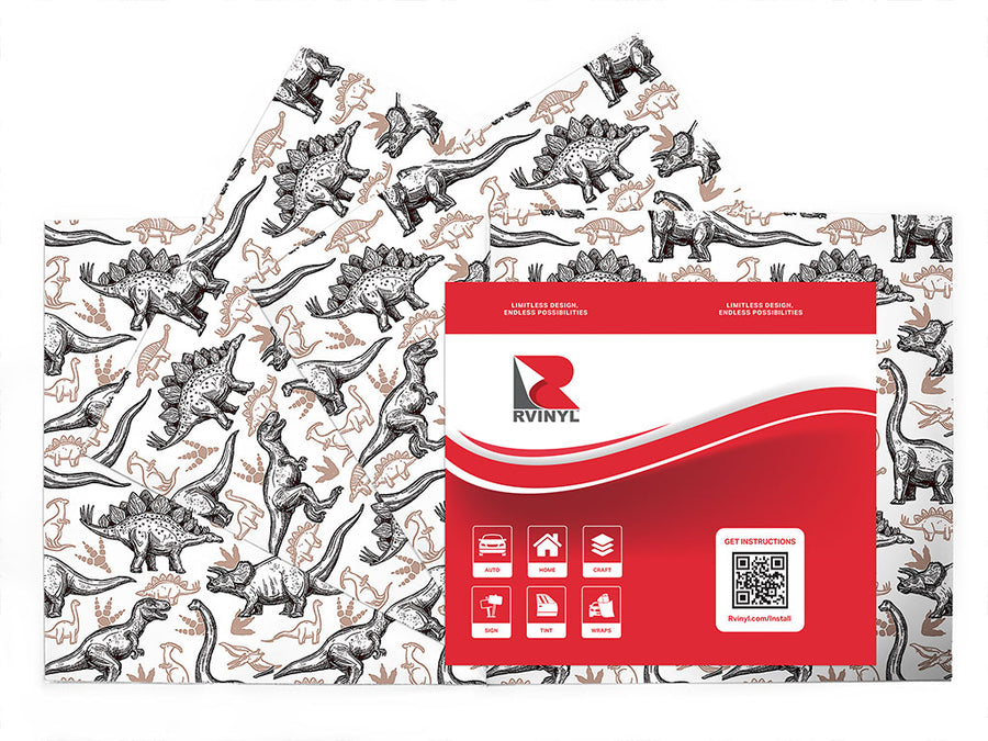 sketchbook stories dinosaur Craft Vinyl Sheet Pack