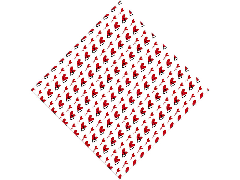 Skipped Beat Heart Vinyl Wrap Pattern