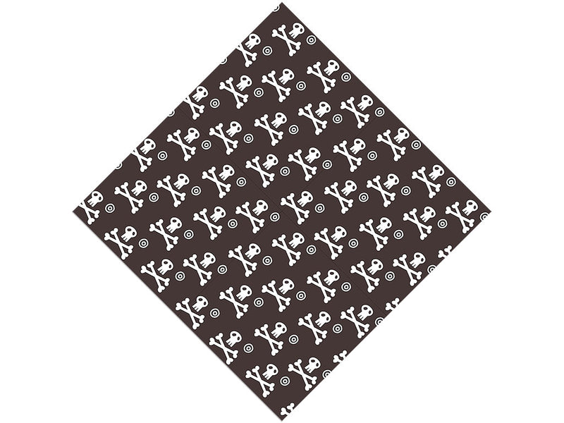 Skull and Crossbones Pirate Vinyl Wrap Pattern