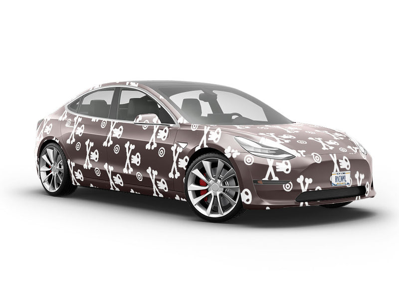 Skull and Crossbones Pirate Vehicle Vinyl Wrap