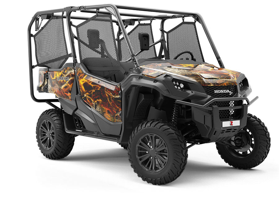Skull Blaze Camouflage Utility Vehicle Vinyl Wrap