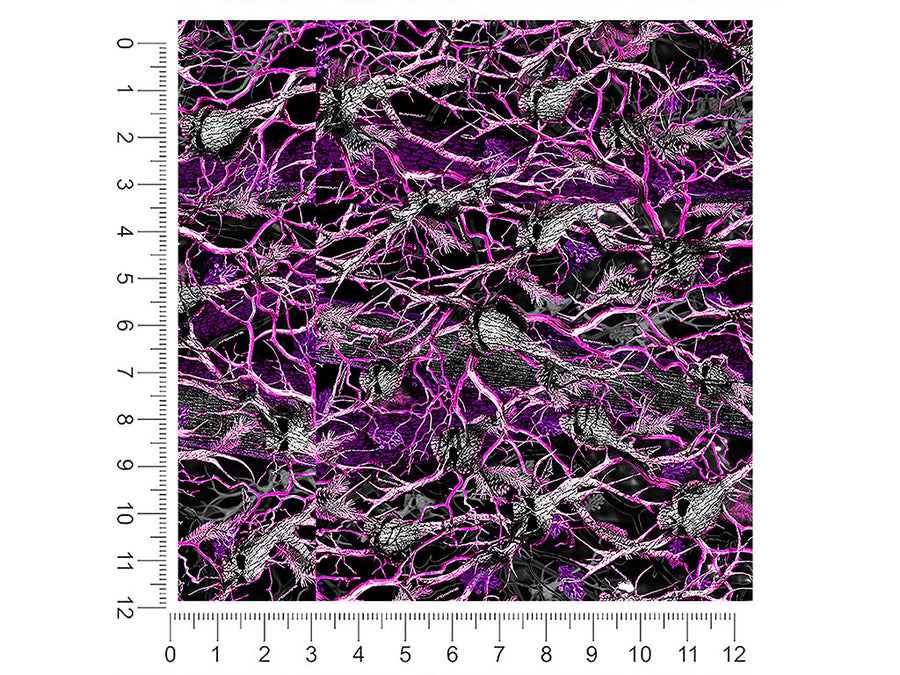 skull pink camouflage 1ft x 1ft Craft Sheets