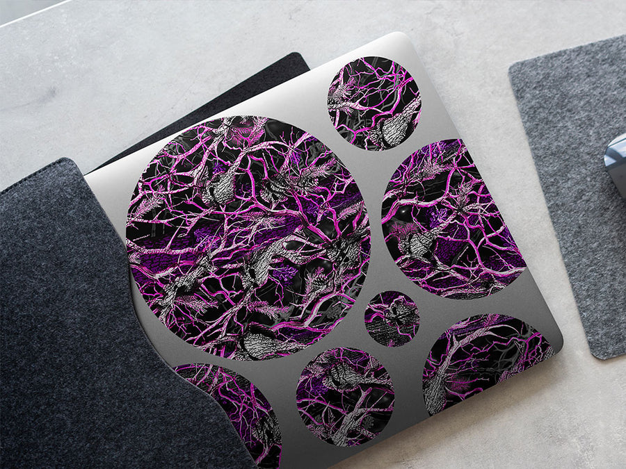 skull pink camouflage DIY Laptop Stickers