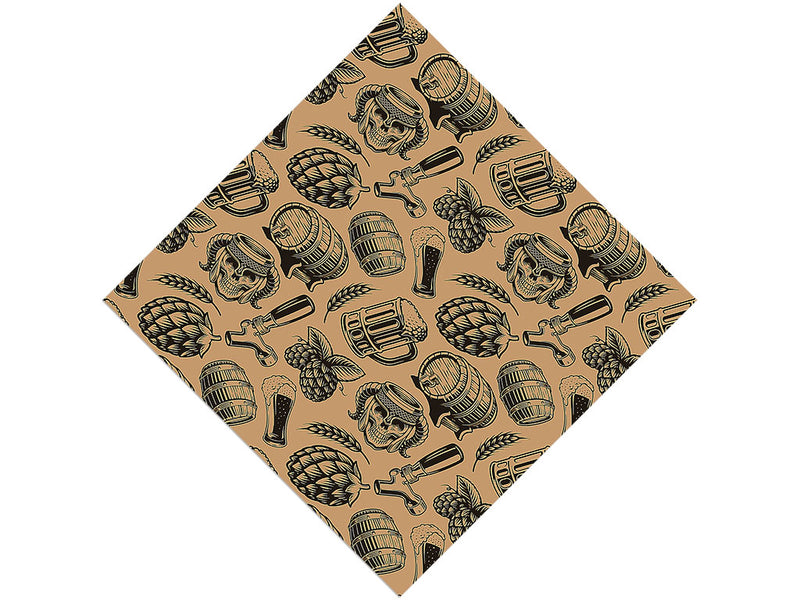 Skull Tankard Alcohol Vinyl Wrap Pattern