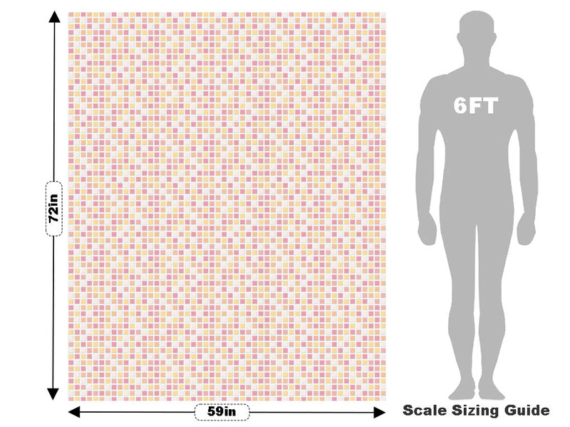 Sky Magenta Mosaic Vehicle Wrap Scale~Rwraps Series 914 Sky Magenta Mosaic Measurements~1