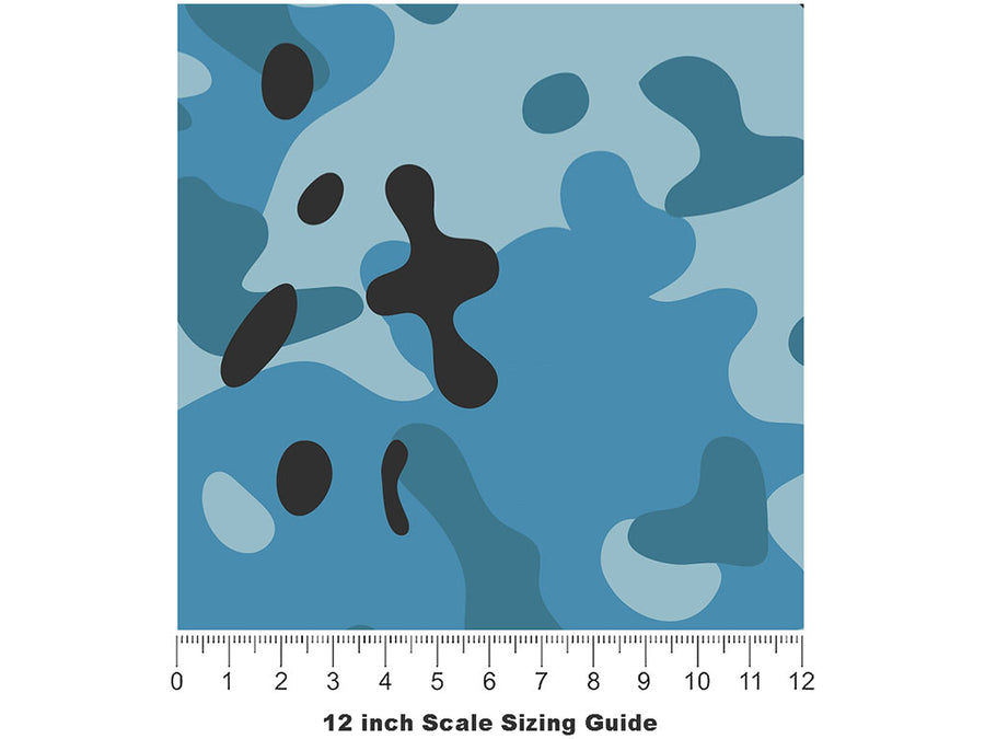 Sky Multicam Camouflage Vinyl Film Pattern Size 12 inch Scale~Rwraps Sky Multicam Camouflage Sizing Chart~3