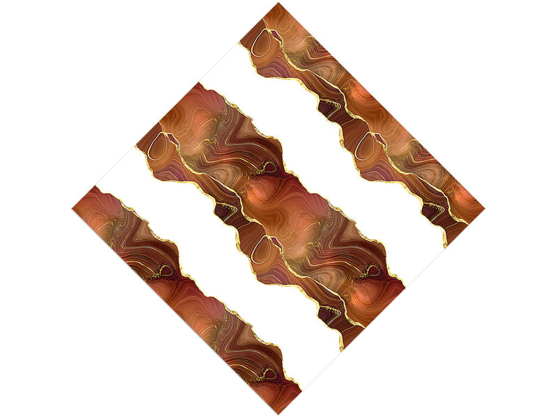 Slashed Sepia Gemstone Vinyl Wrap Pattern