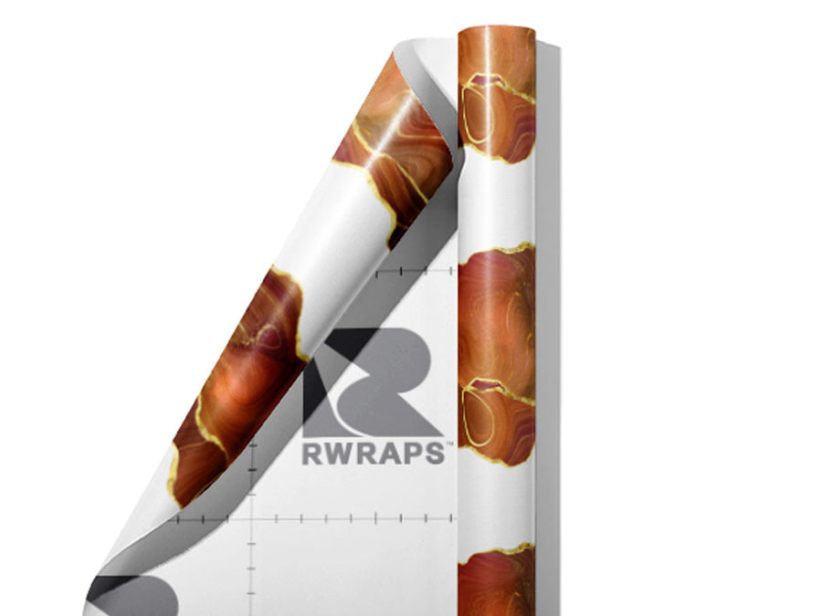 Slashed Sepia Gemstone Wrap Film Sheets~Rwraps Series 914 Slashed Sepia Gemstone Scrolled Sheet~3