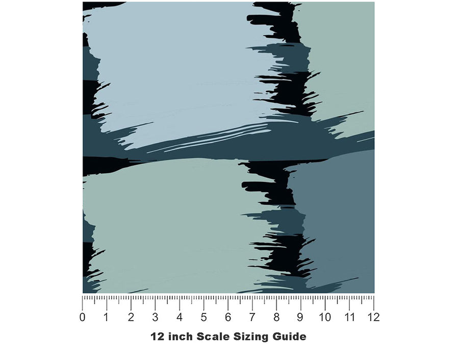 Slate Brick Vinyl Film Pattern Size 12 inch Scale~Rwraps Slate Brick Sizing Chart~3