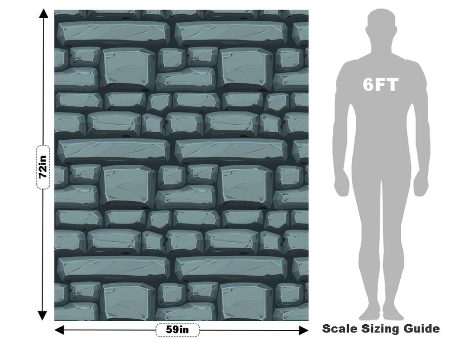Slate Brick Vehicle Wrap Scale~Rwraps Series 914 Slate Brick Measurements~2