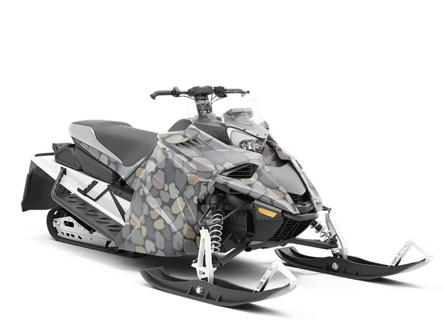 Slate Cobblestone Custom Wrapped Snowmobile