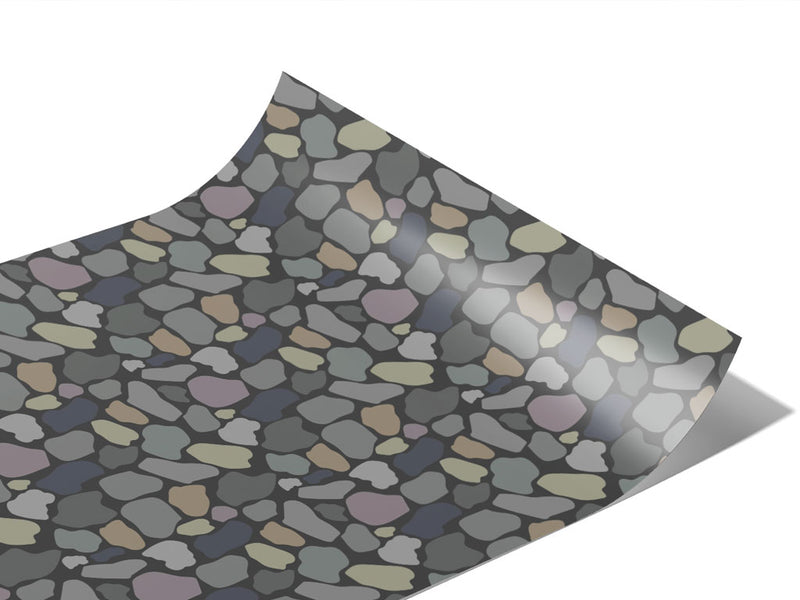 Slate Cobblestone Vinyl Wraps~Rwraps Series 914 Digitally Printed Vinyl Wrap~1