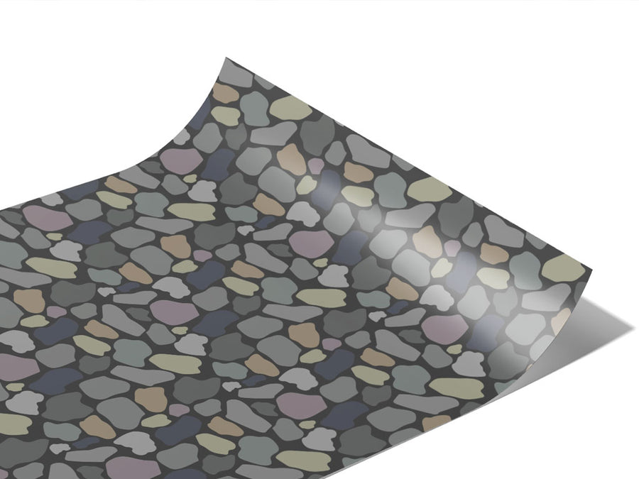Slate Cobblestone Vinyl Wraps~Rwraps Series 914 Digitally Printed Vinyl Wrap~1
