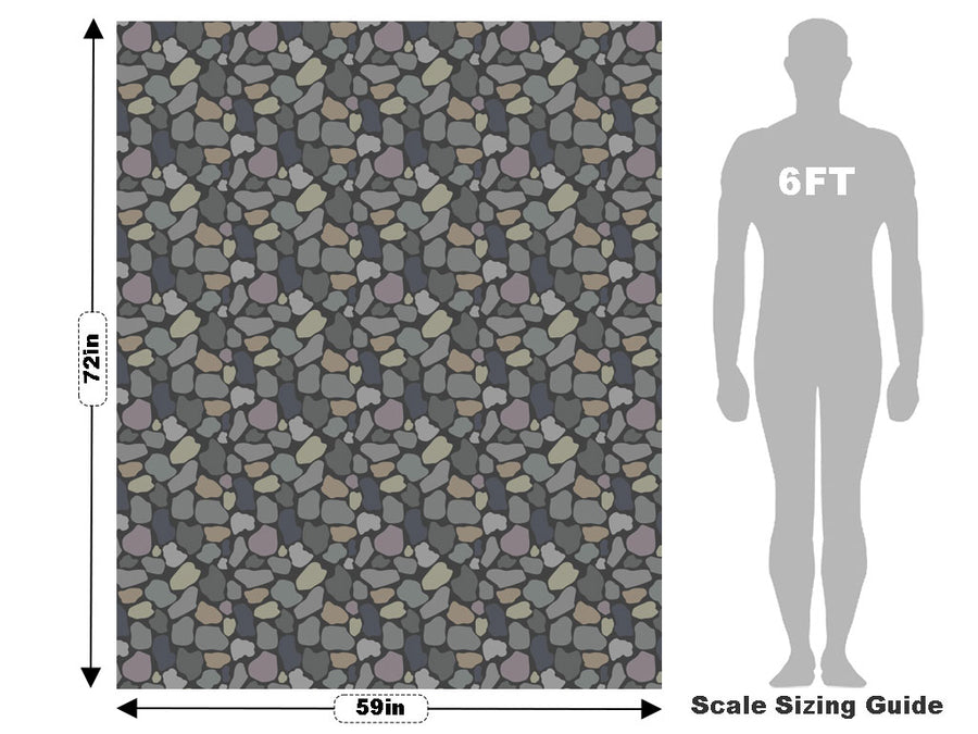 Slate Cobblestone Vehicle Wrap Scale~Rwraps Series 914 Slate Cobblestone Measurements~2