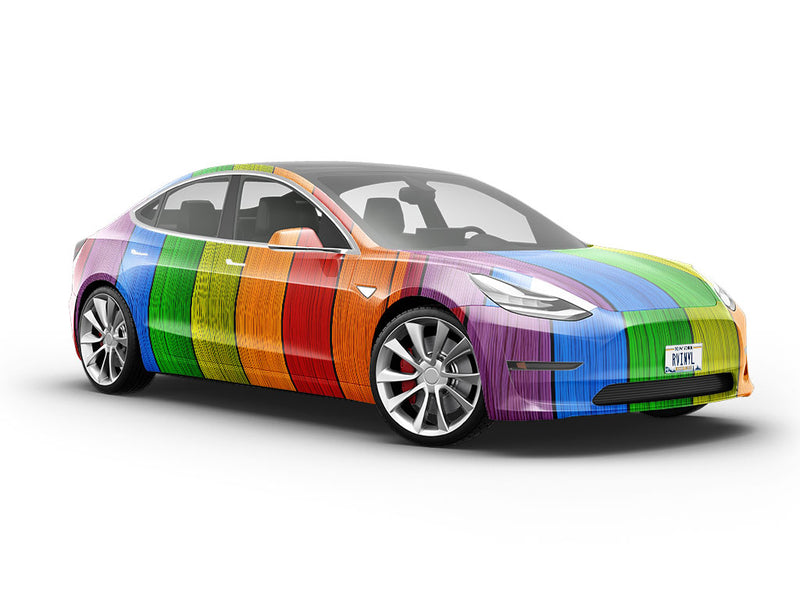 Slice of Life Wood Plank Vehicle Vinyl Wrap