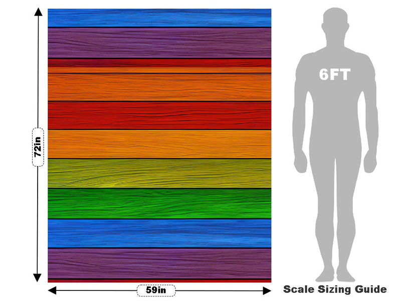 Slice of Life Wood Plank Vehicle Wrap Scale~Rwraps Series 914 Slice of Life Wood Plank Measurements~2