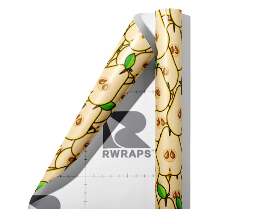 Sliced Lentier Fruit Wrap Film Sheets~Rwraps Series 914 Sliced Lentier Fruit Scrolled Sheet~3