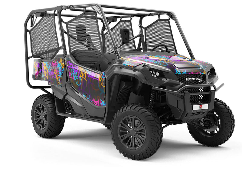 Slick Layers Graffiti Utility Vehicle Vinyl Wrap