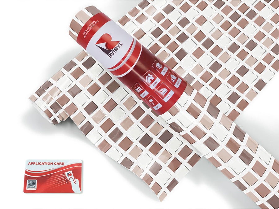slightly dirty mosaic Craft Vinyl Roll