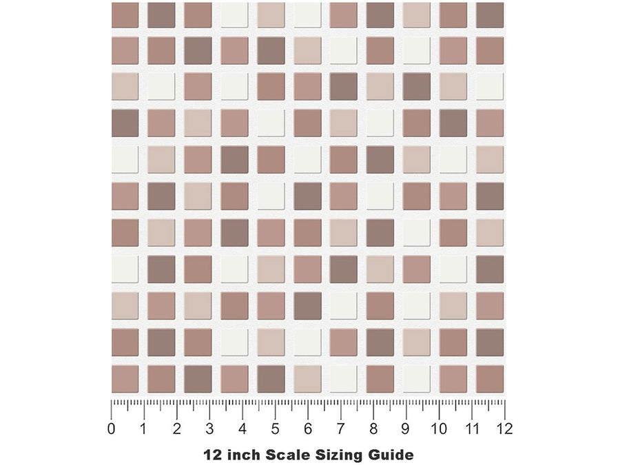 Slightly Dirty Mosaic Vinyl Film Pattern Size 12 inch Scale~Rwraps Slightly Dirty Mosaic Sizing Chart~2