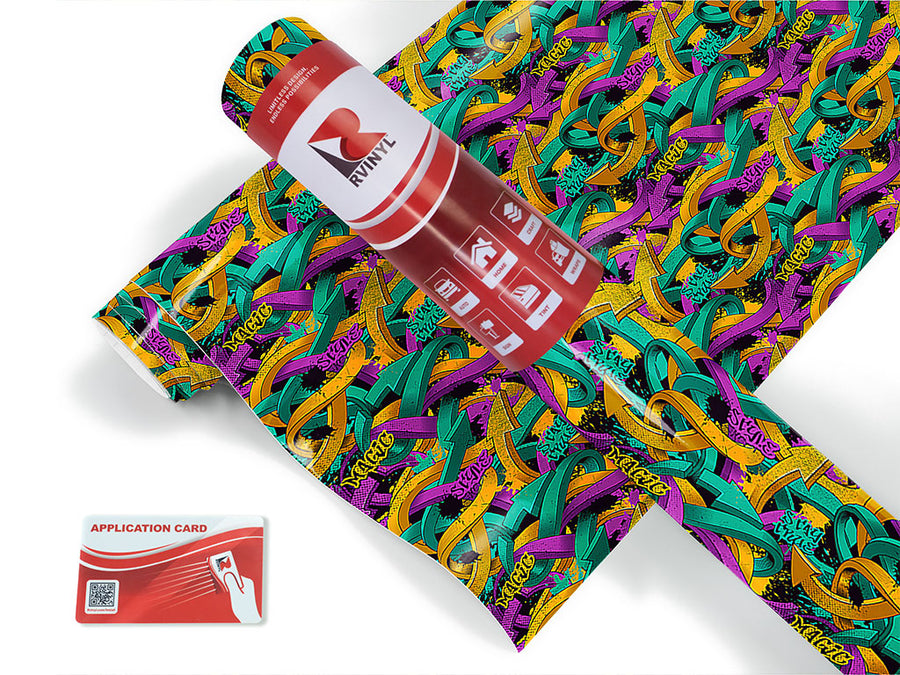 small burner graffiti Craft Vinyl Roll