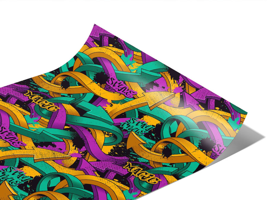Small Burner Graffiti Vinyl Wraps~Rwraps Series 914 Digitally Printed Vinyl Wrap~0