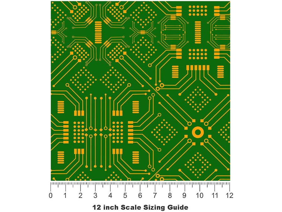 Small Clover Technology Vinyl Film Pattern Size 12 inch Scale~Rwraps Small Clover Technology Sizing Chart~3