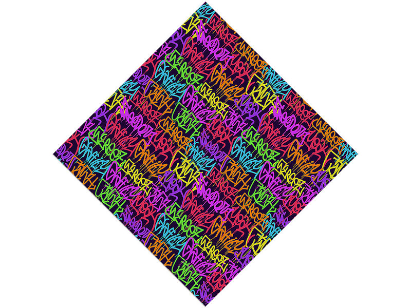 Small Columns Graffiti Vinyl Wrap Pattern