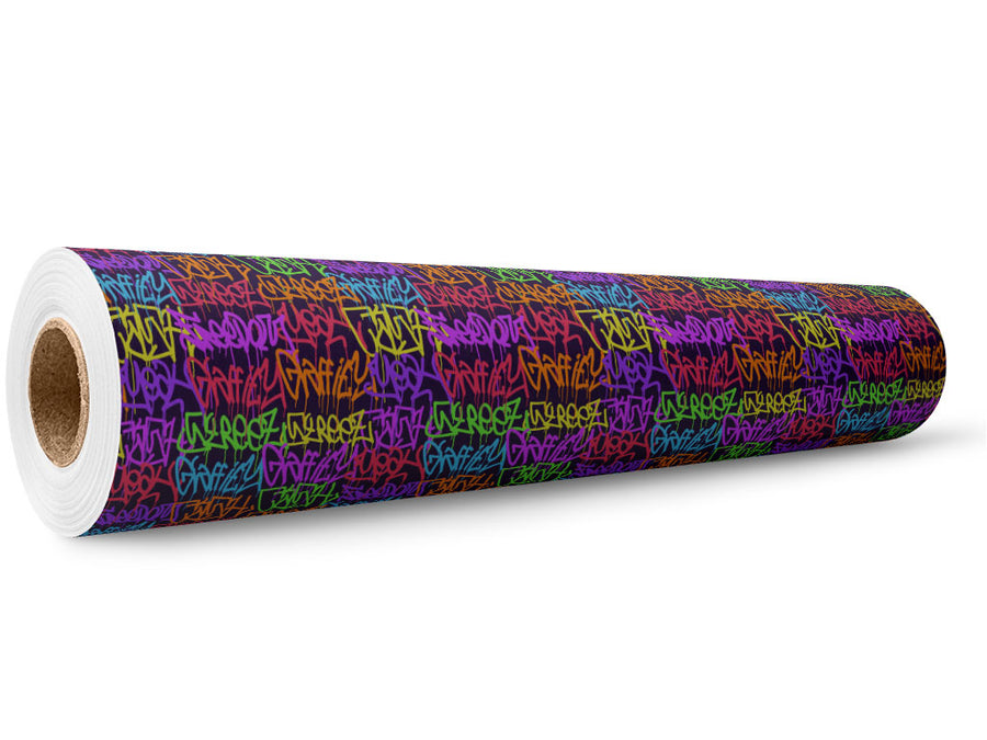 Small Columns Graffiti Wrap Film Wholesale Roll~Rwraps Series 914 Digitally Printed Vinyl Roll~5