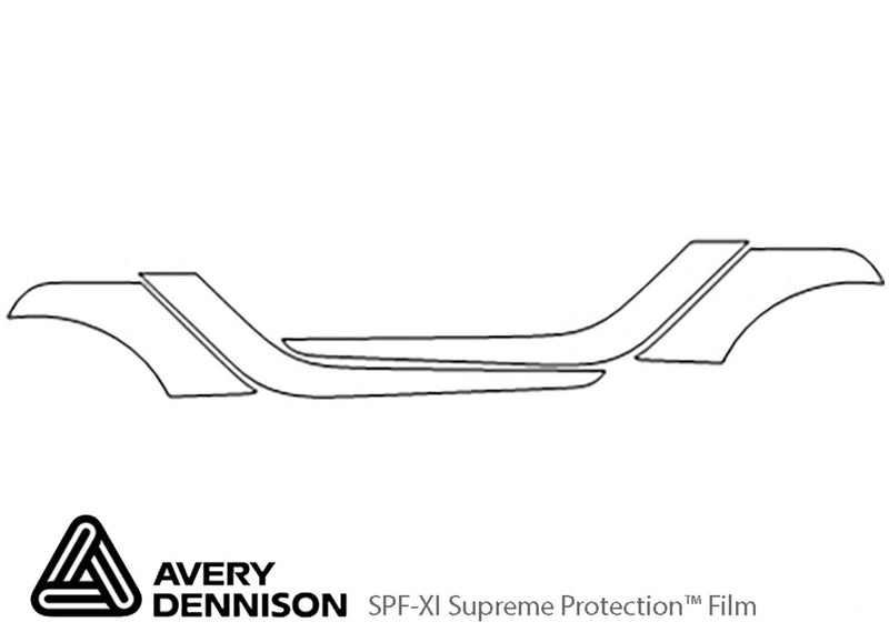 fortwo Avery Dennison Clear Bra Door Cup Precut PPF Diagram