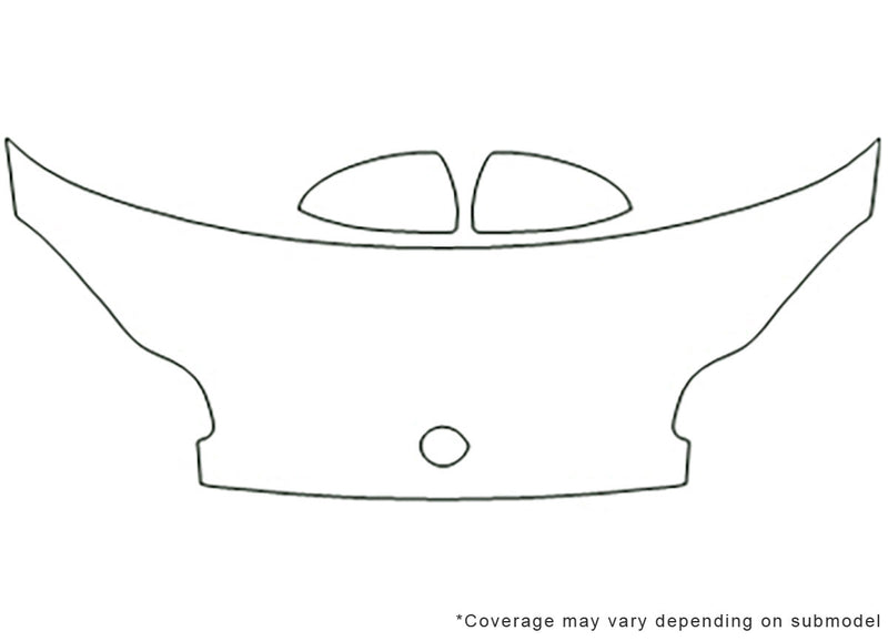 fortwo Avery Dennison Clear Bra Hood Precut PPF Diagram