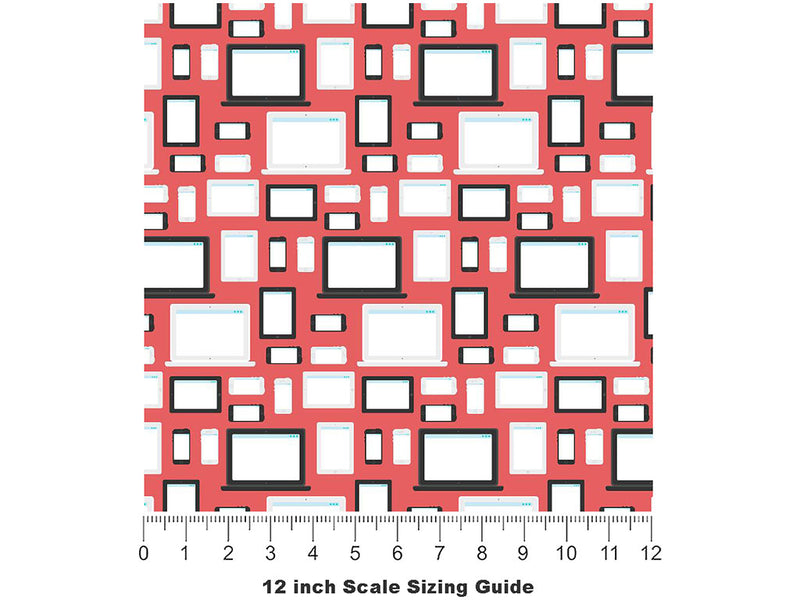Smarty Pants Technology Vinyl Film Pattern Size 12 inch Scale~Rwraps Smarty Pants Technology Sizing Chart~3