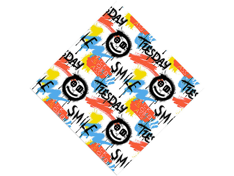 Smile On Graffiti Vinyl Wrap Pattern