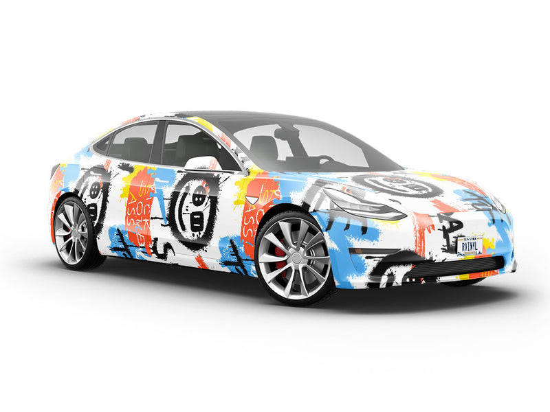 Smile On Graffiti Vehicle Vinyl Wrap