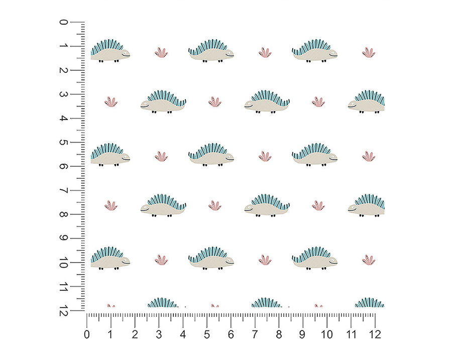 smiling stegosaur dinosaur 1ft x 1ft Craft Sheets