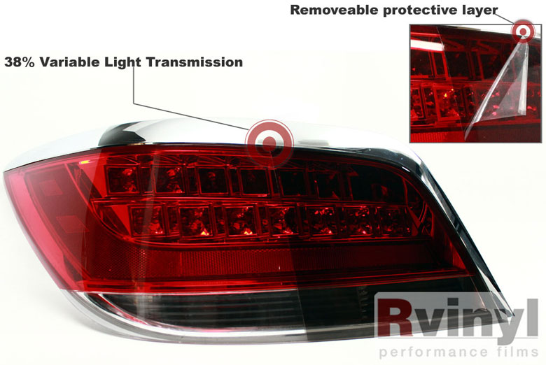 Smoke Tinted Tail Light Film Wraps