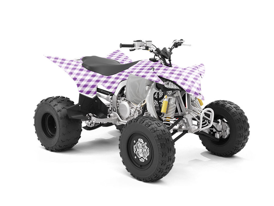Smooth Indigo Argyle ATV Wrapping Vinyl
