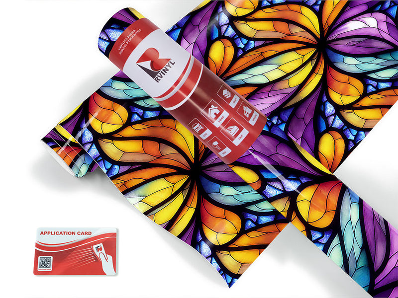 smooth petals stained glass Craft Vinyl Roll