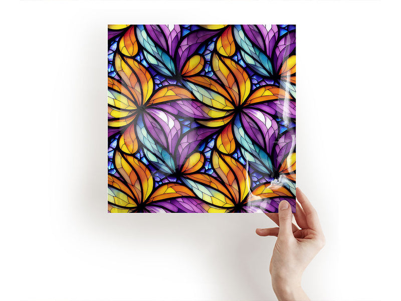 smooth petals stained glass Craft Sheets