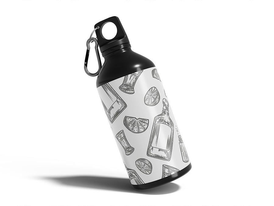 smooth shots alcohol Water Bottle DIY Stickers