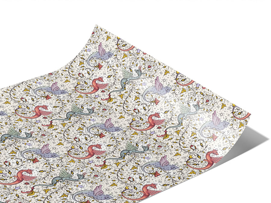 Snarling Wyvern Fantasy Vinyl Wraps~Rwraps Series 914 Digitally Printed Vinyl Wrap~0