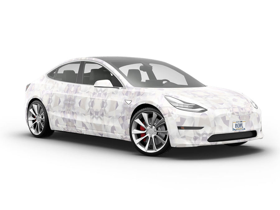 Snow Tile Vehicle Vinyl Wrap