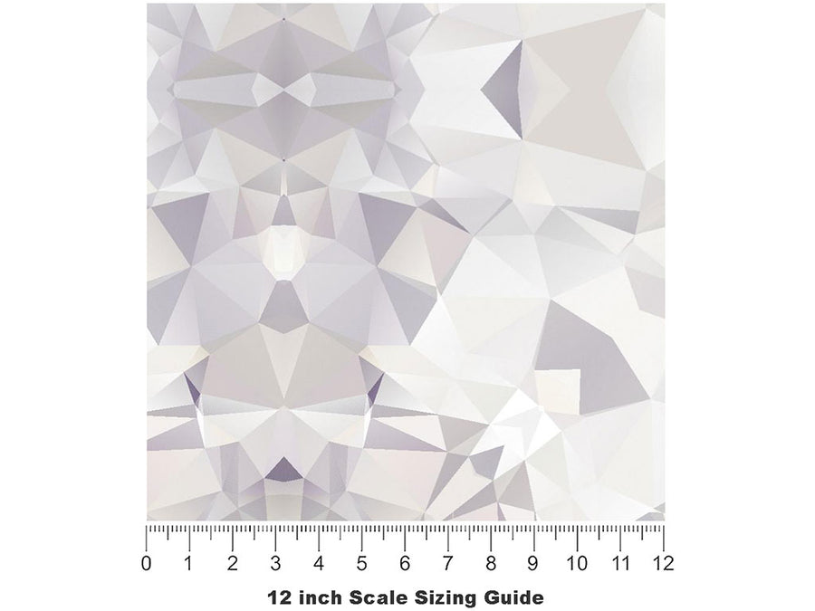 Snow Tile Vinyl Film Pattern Size 12 inch Scale~Rwraps Snow Tile Sizing Chart~3